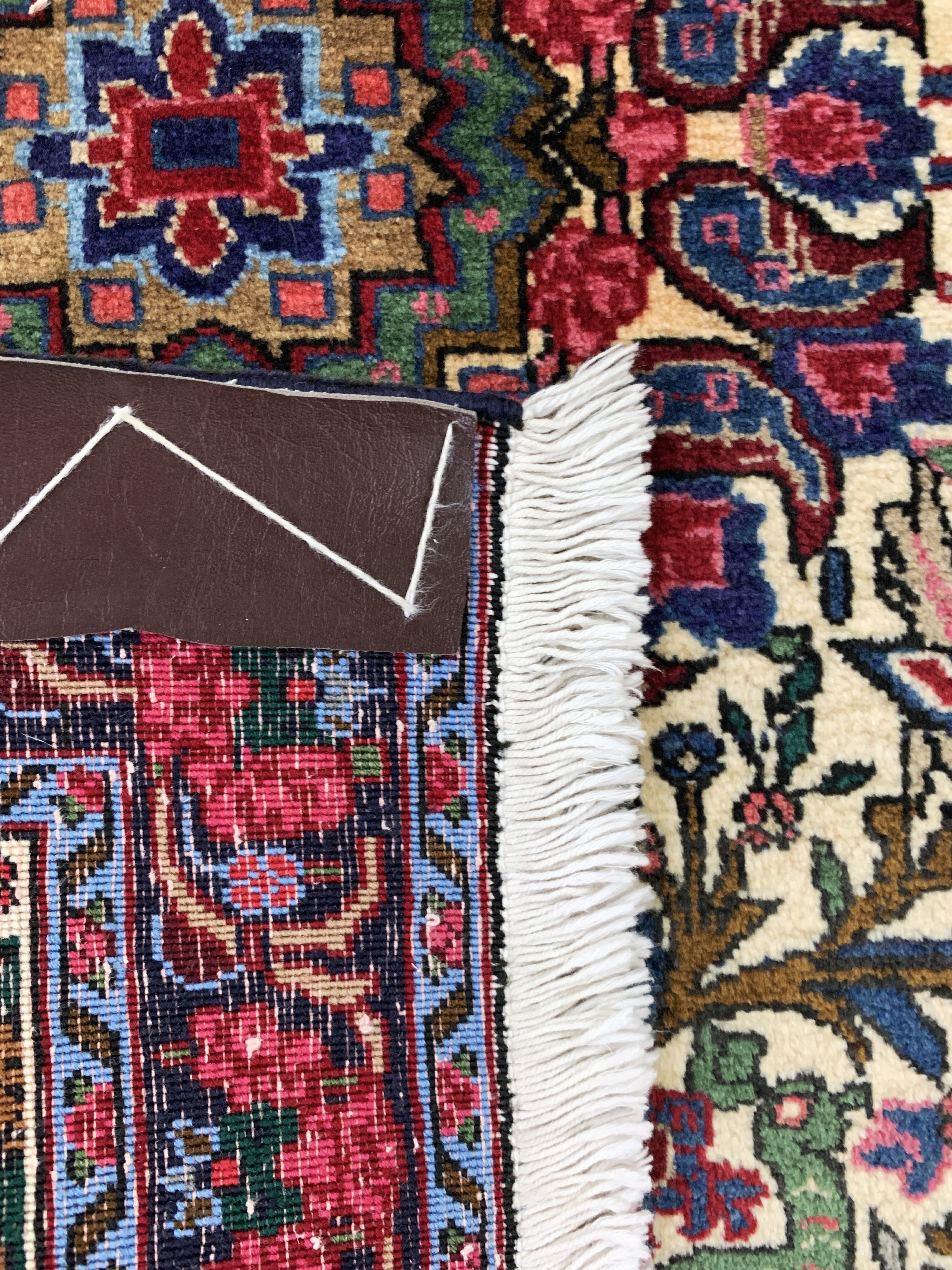 Detail d: 3 Lots Bidjar fein, Persien, Ende 20.Jhd, Korkwolle auf Baumwolle, ca. 96 x 77 cm, EHZ: 1-2