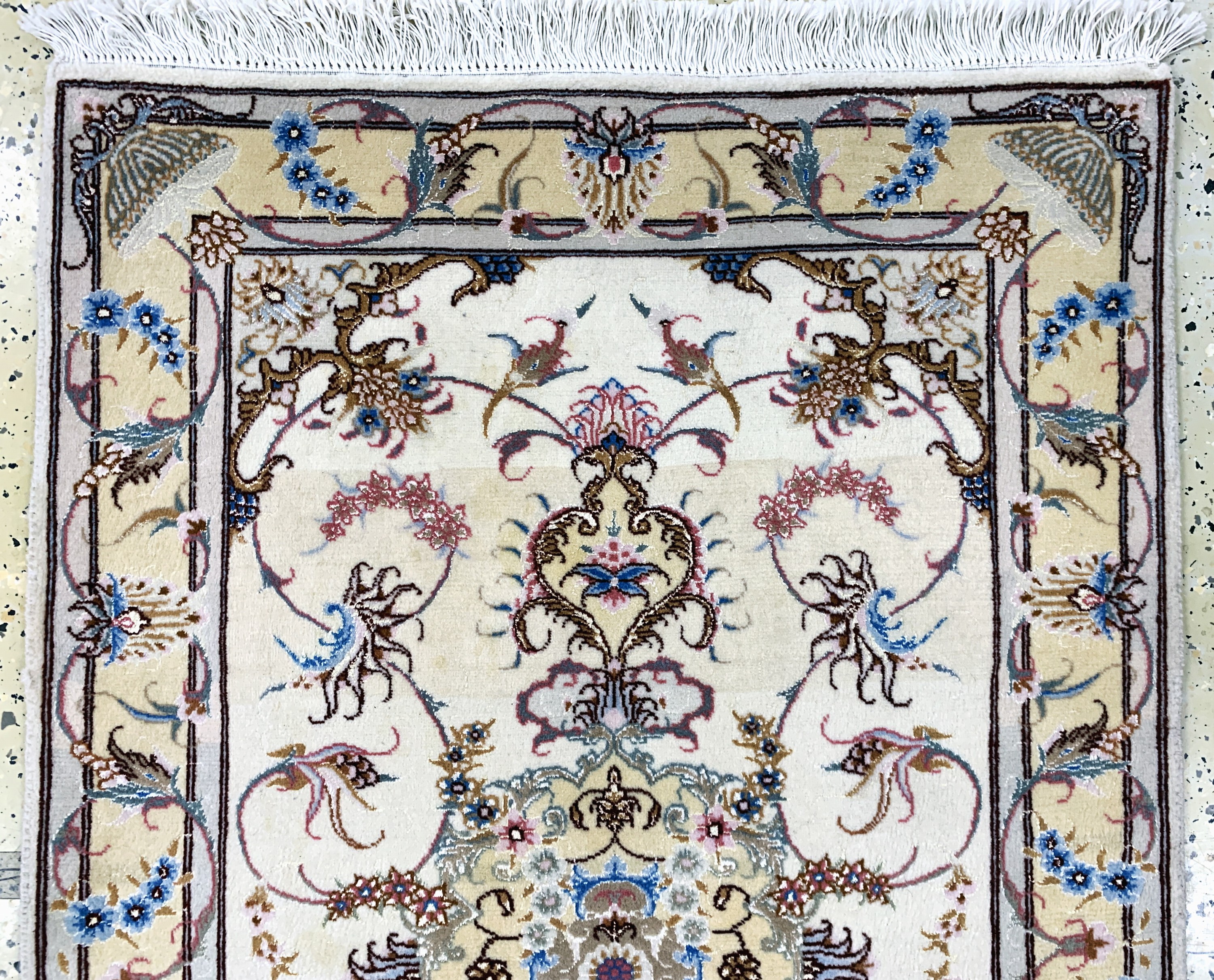 Detail a: 2 Lots Täbriz fein(50 Raj), Persien, Ende 20.Jhd, Korkwolle mit Seide, ca. 116 x 76 cm, ca. 500.000 Kn/qm, EHZ: 1-2