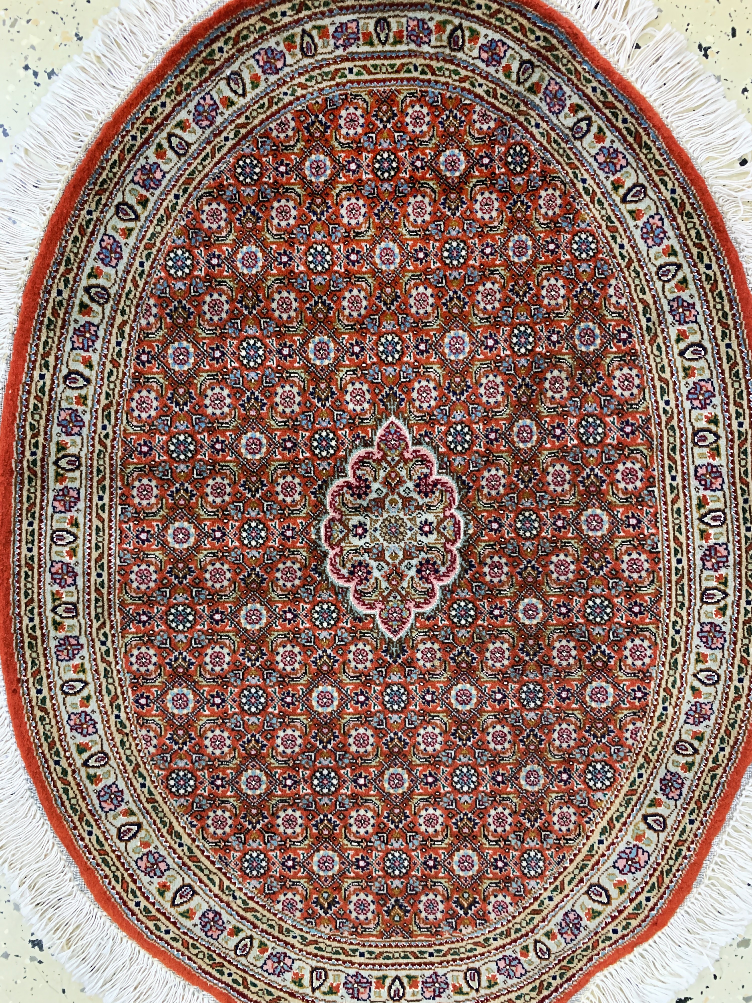 Detail e: 2 Lots Täbriz fein(50 Raj), Persien, Ende 20.Jhd, Korkwolle mit Seide, ca. 116 x 76 cm, ca. 500.000 Kn/qm, EHZ: 1-2