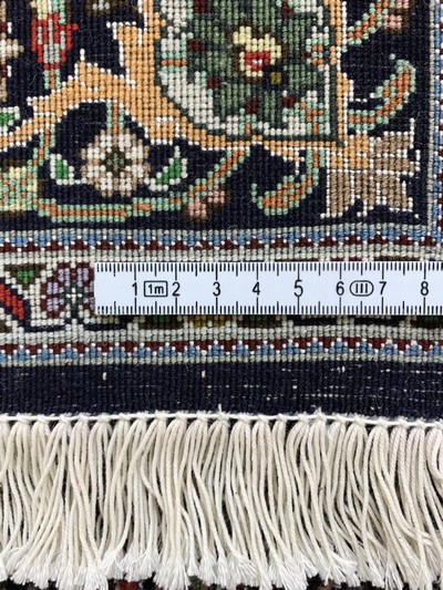 27128345e - Täbriz fein(50 Raj), Persien, Ende 20.Jhd, Korkwolle mit Seide, ca. 155 x 106 cm, ca. ...