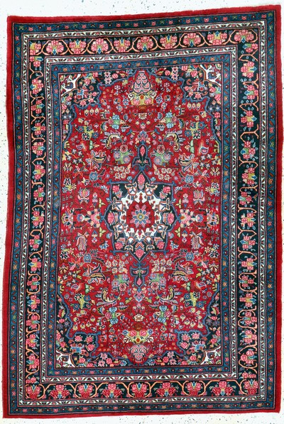 Image Bijar old, Persia, mid-20th century, wool on cotton, approx. 200 x 138 cm, condition: 2. ...