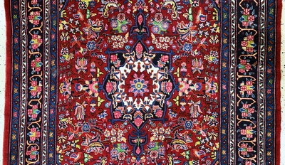 27128347b - Bidjar alt, Persien, Mitte 20.Jhd, Wolle auf Baumwolle, ca. 200 x 138 cm, EHZ: 2 ...