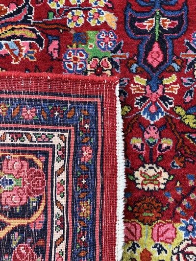 27128347e - Bidjar alt, Persien, Mitte 20.Jhd, Wolle auf Baumwolle, ca. 200 x 138 cm, EHZ: 2 ...
