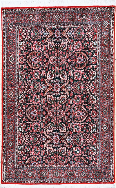 Image Bijar cork fine, Persia, late 20th century, corkwool on cotton, approx. 205 x 130 cm, ...