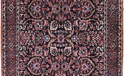 27128348b - Bidjar Kork fein, Persien, Ende 20.Jhd, Korkwolle auf Baumwolle, ca. 205 x 130 cm, ...
