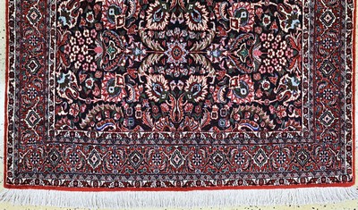 27128348c - Bidjar Kork fein, Persien, Ende 20.Jhd, Korkwolle auf Baumwolle, ca. 205 x 130 cm, ...