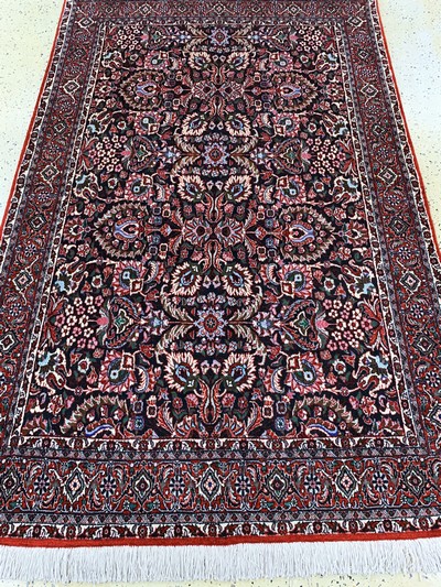 27128348d - Bidjar Kork fein, Persien, Ende 20.Jhd, Korkwolle auf Baumwolle, ca. 205 x 130 cm, ...
