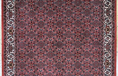 27128350b - Bidjar Kork fein, Persien, Ende 20.Jhd, Korkwolle mit Seide, ca. 186 x 110 cm, ...