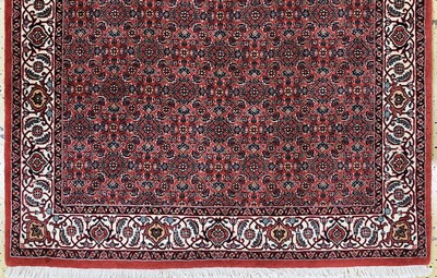 27128350c - Bidjar Kork fein, Persien, Ende 20.Jhd, Korkwolle mit Seide, ca. 186 x 110 cm, ...