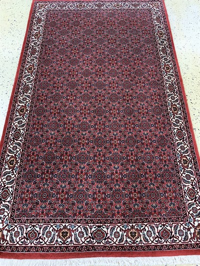27128350d - Bidjar Kork fein, Persien, Ende 20.Jhd, Korkwolle mit Seide, ca. 186 x 110 cm, ...