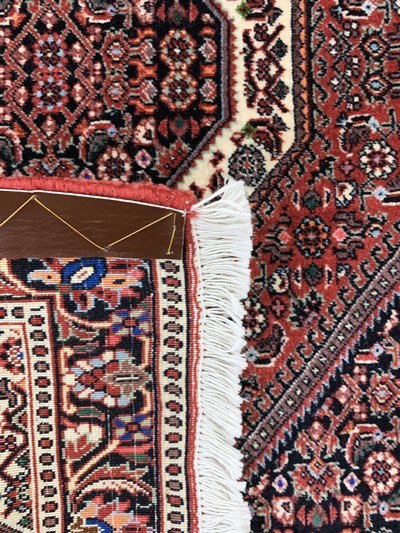 27128378b - 3 Lots Bidjar fein, Persien, Ende 20.Jhd, Korkwolle auf Baumwolle, ca. 96 x 77 cm, EHZ: ...