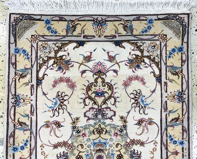 27128396a - 2 lots Tabriz fine(50 Raj), Persia, late 20th century, corkwool with silk, approx. 116 x ...