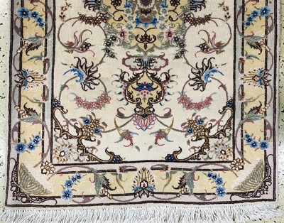 27128396b - 2 lots Tabriz fine(50 Raj), Persia, late 20th century, corkwool with silk, approx. 116 x ...