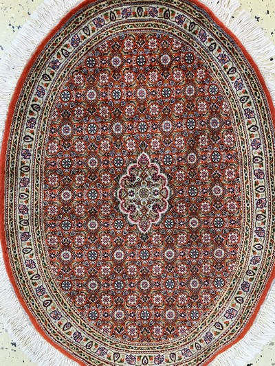 27128396e - 2 lots Tabriz fine(50 Raj), Persia, late 20th century, corkwool with silk, approx. 116 x ...