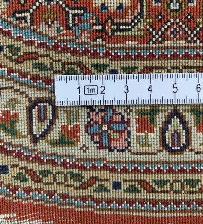 27128396f - 2 lots Tabriz fine(50 Raj), Persia, late 20th century, corkwool with silk, approx. 116 x ...