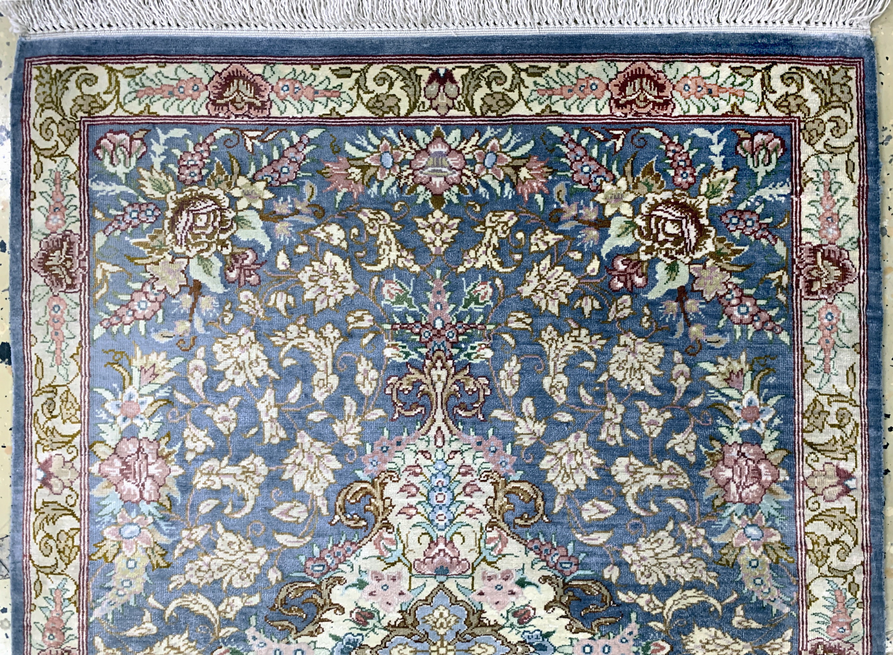 Detail a: 2 Lots Ghom Seide, Persien, Ende 20.Jhd, reine Naturseide, ca. 86 x 59 cm, EHZ: 1-2
