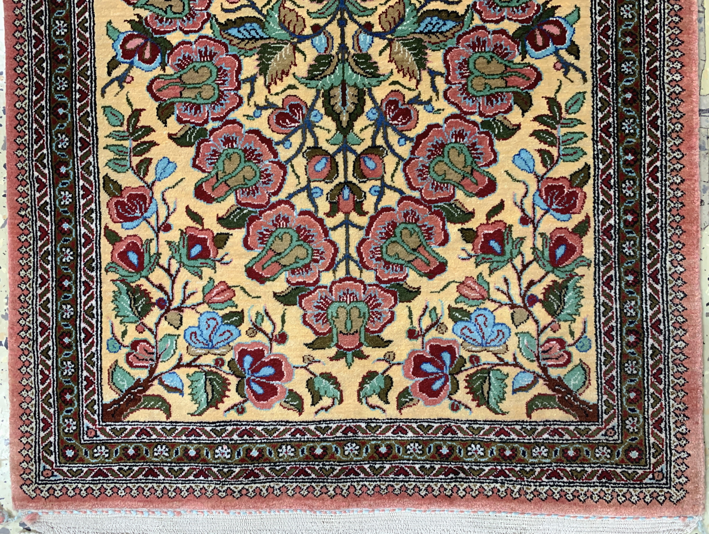 Detail f: 2 Lots Ghom Seide, Persien, Ende 20.Jhd, reine Naturseide, ca. 86 x 59 cm, EHZ: 1-2