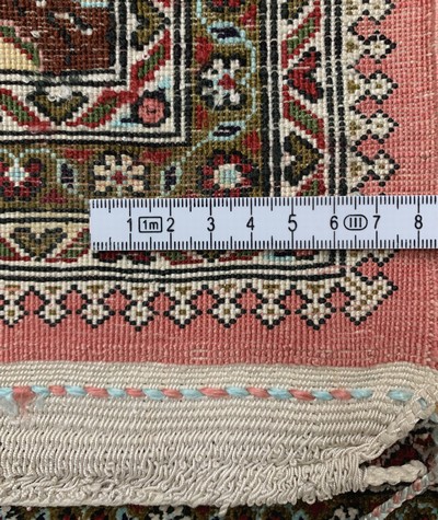 27128416h - 2 Lots Ghom Seide, Persien, Ende 20.Jhd, reine Naturseide, ca. 86 x 59 cm, EHZ: 1-2 ...