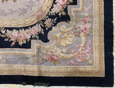 27128455a - Aubusson Teppich antik, Frankreich, um 1900, Wolle auf Wolle, ca. 610 x 414 cm, ...
