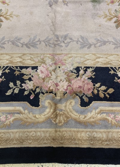 27128455c - Aubusson Teppich antik, Frankreich, um 1900, Wolle auf Wolle, ca. 610 x 414 cm, ...