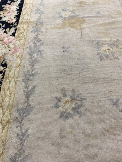 27128455h - Aubusson Teppich antik, Frankreich, um 1900, Wolle auf Wolle, ca. 610 x 414 cm, ...