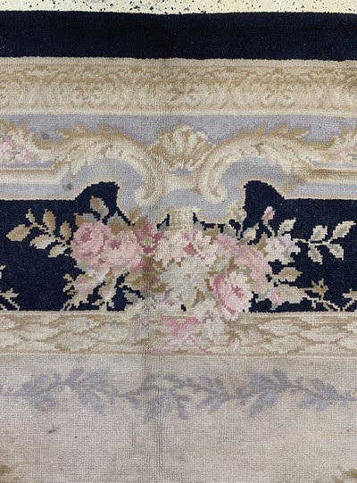 27128455l - Aubusson Teppich antik, Frankreich, um 1900, Wolle auf Wolle, ca. 610 x 414 cm, ...