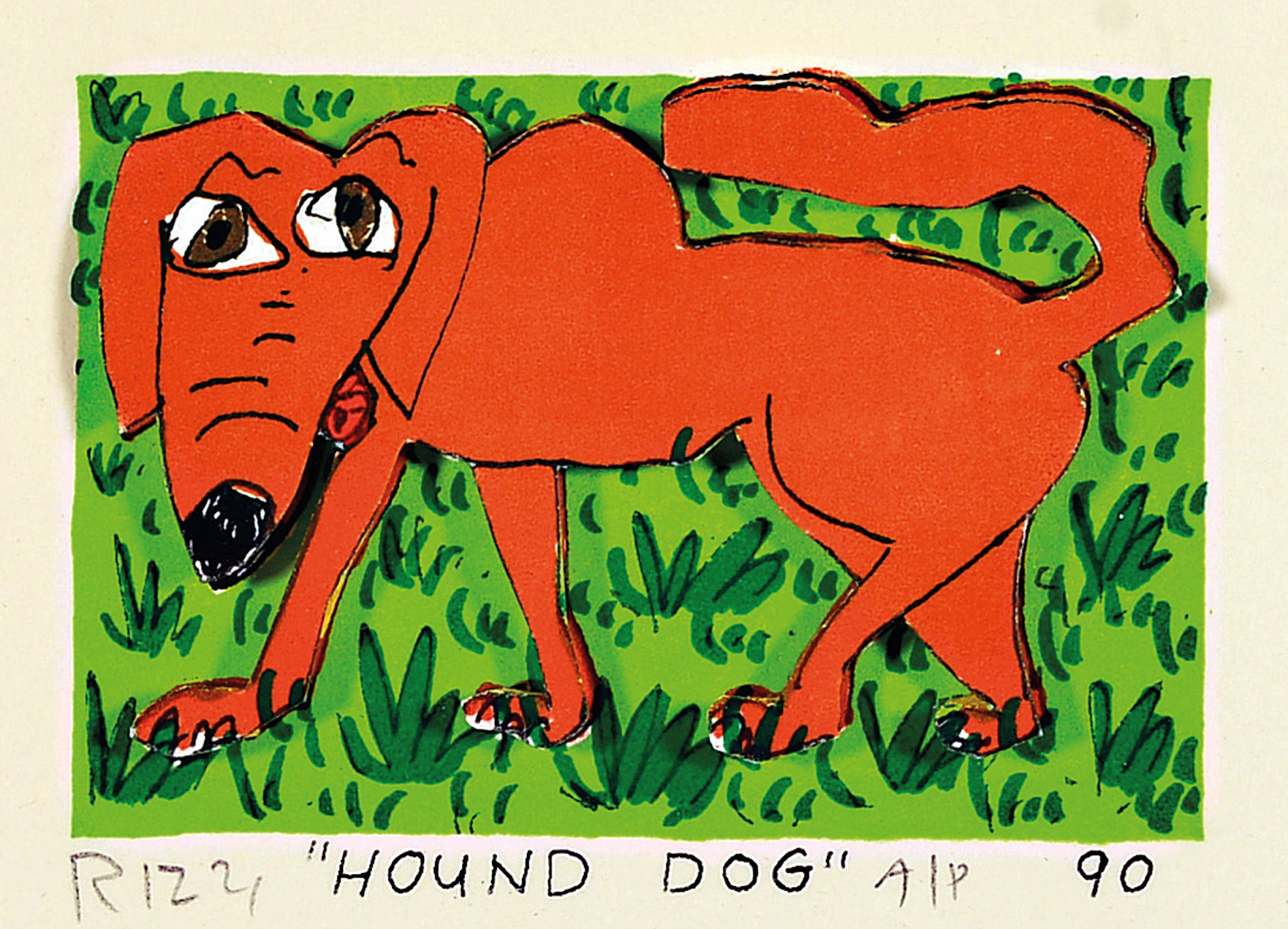 Image 27128575 - James Rizzi, 1950-2011 New York, 3D-Konstruktion, ´Hound DOG´, A/P, (19)90, ...