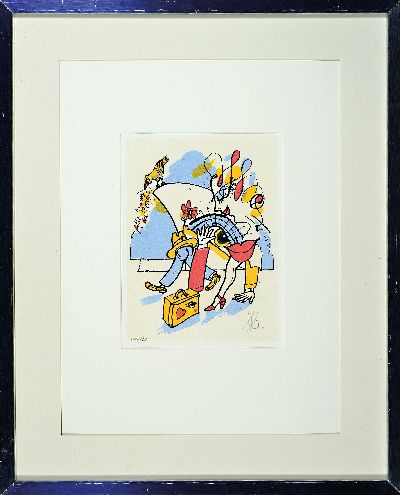 27128556m - Helmut-Feliks Büttner, geb. 1940 Merseburg, 3 Radierungen, ´Ach, lieber Mond´ Ed. ...