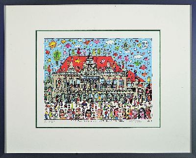 27128572k - James Rizzi, 1950-2011 New York, ´It´s Fun For All At The Bremen City Hall´, ...