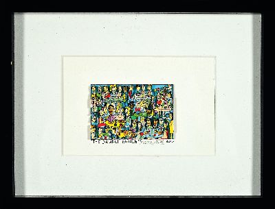 27128573k - James Rizzi, 1950-2011 New York, 3D-Konstruktion, ´The Brunch Bunch´, 2002, ...
