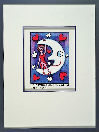 27128577k - James Rizzi, 1950-2011 New York, 3D-Konstruktion, ´The Moon Can Feel The Love´ ...