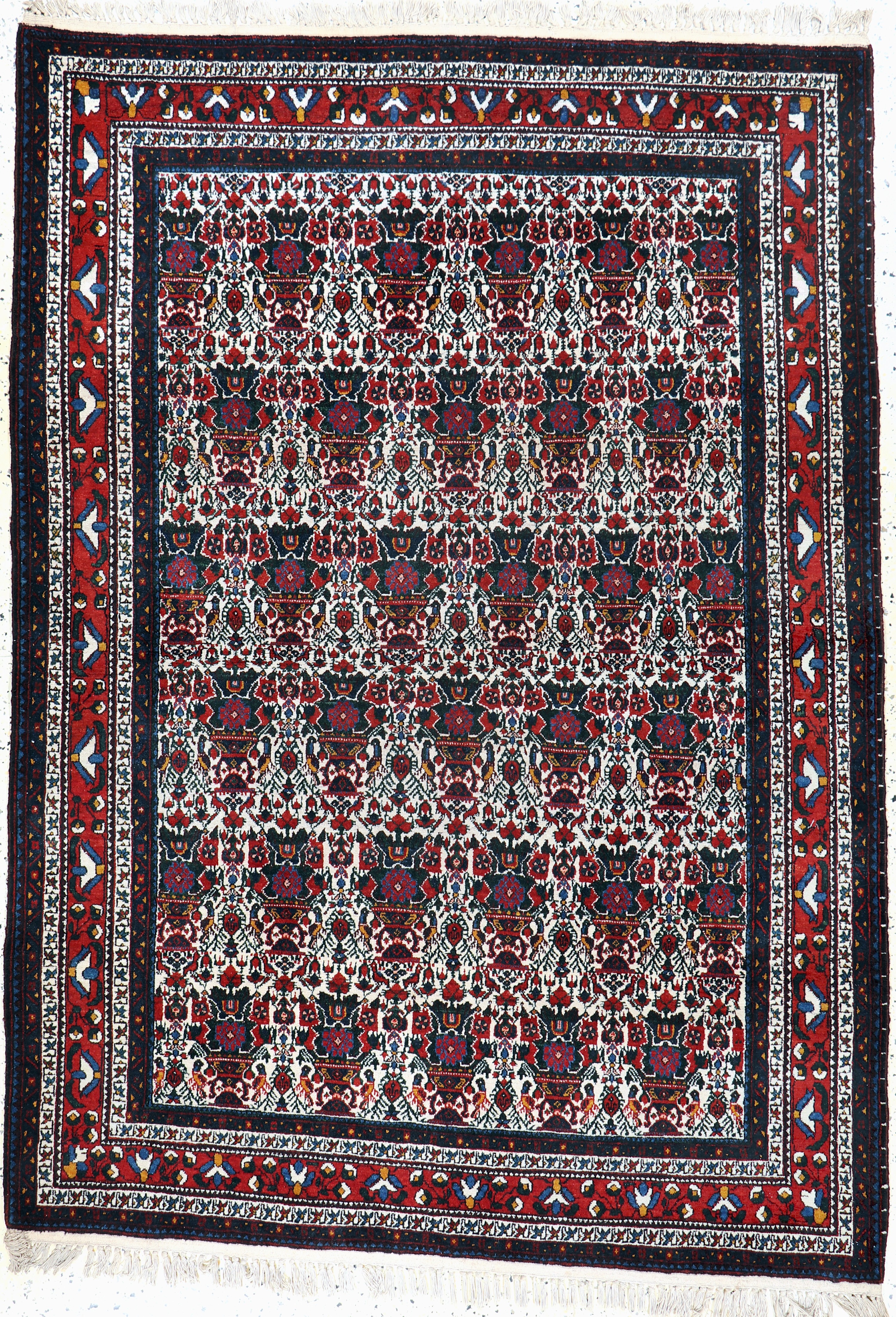 Image 27128625 - Afschar, Persien, Anfang 20.Jhd, Wolle auf Baumwolle, ca. 210 x 145 cm, EHZ: 2 ...