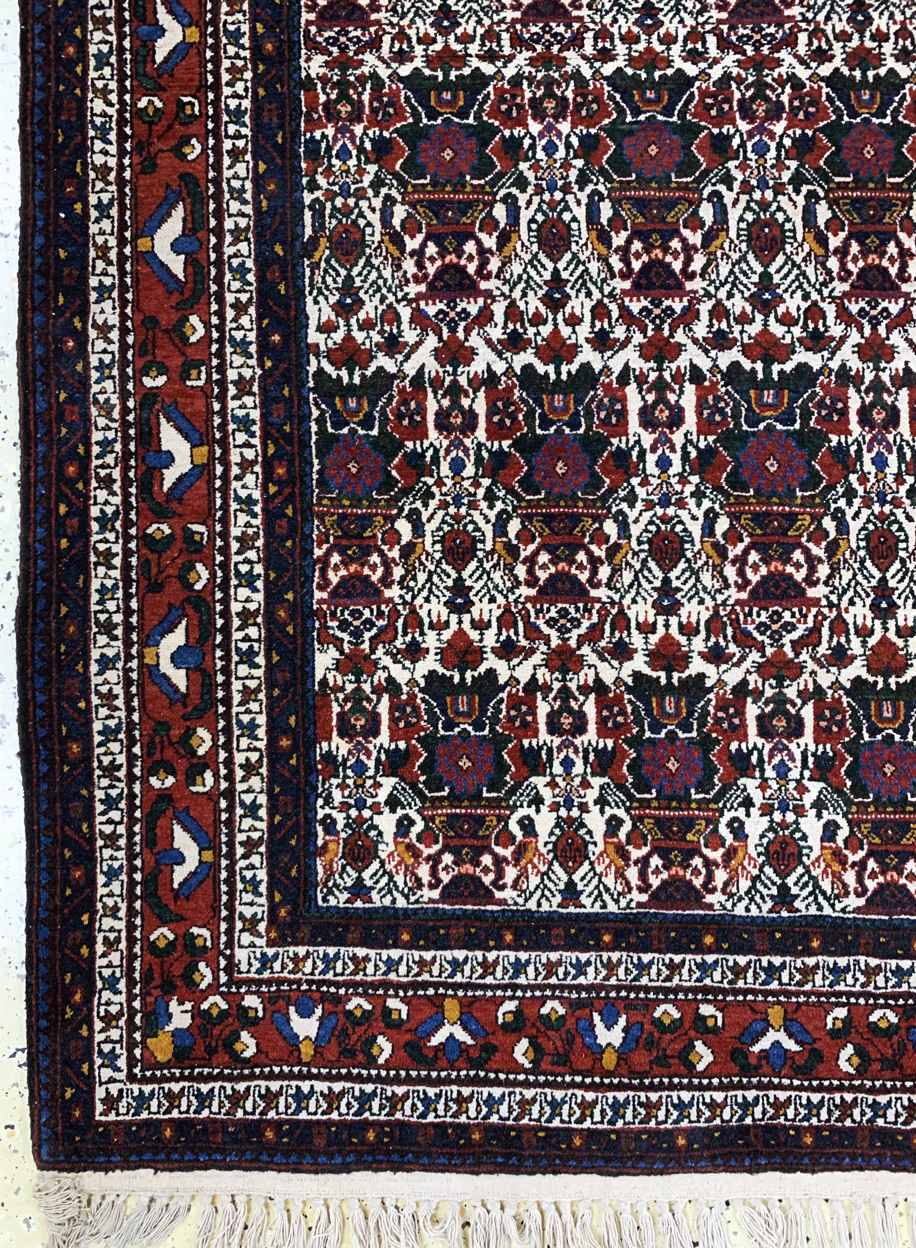 Detail b: Afschar, Persien, Anfang 20.Jhd, Wolle auf Baumwolle, ca. 210 x 145 cm, EHZ: 2