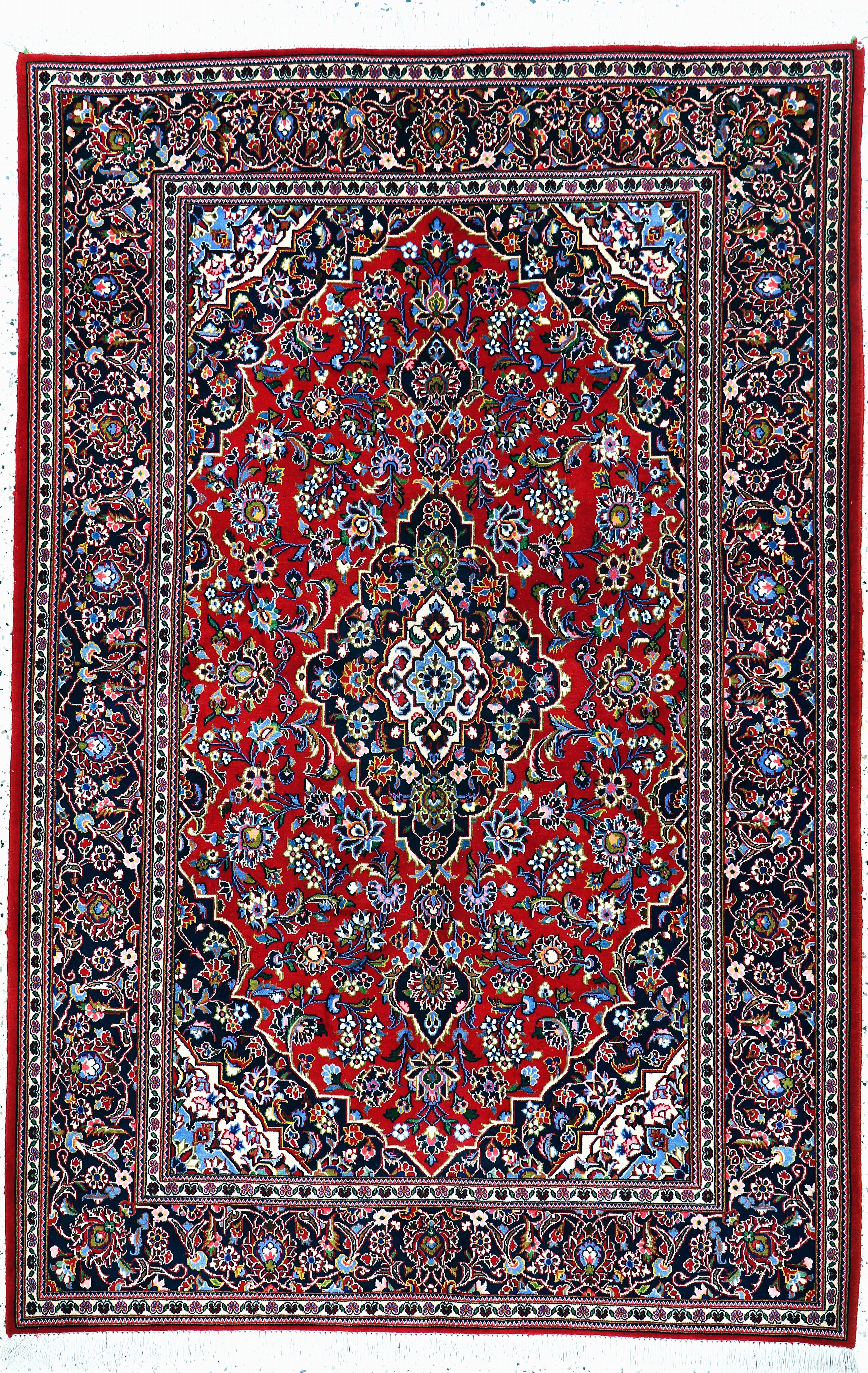 Image 27128631 - Kashan cork, Persia, late 20th century, corkwool on cotton, approx. 213 x 140 cm, ...