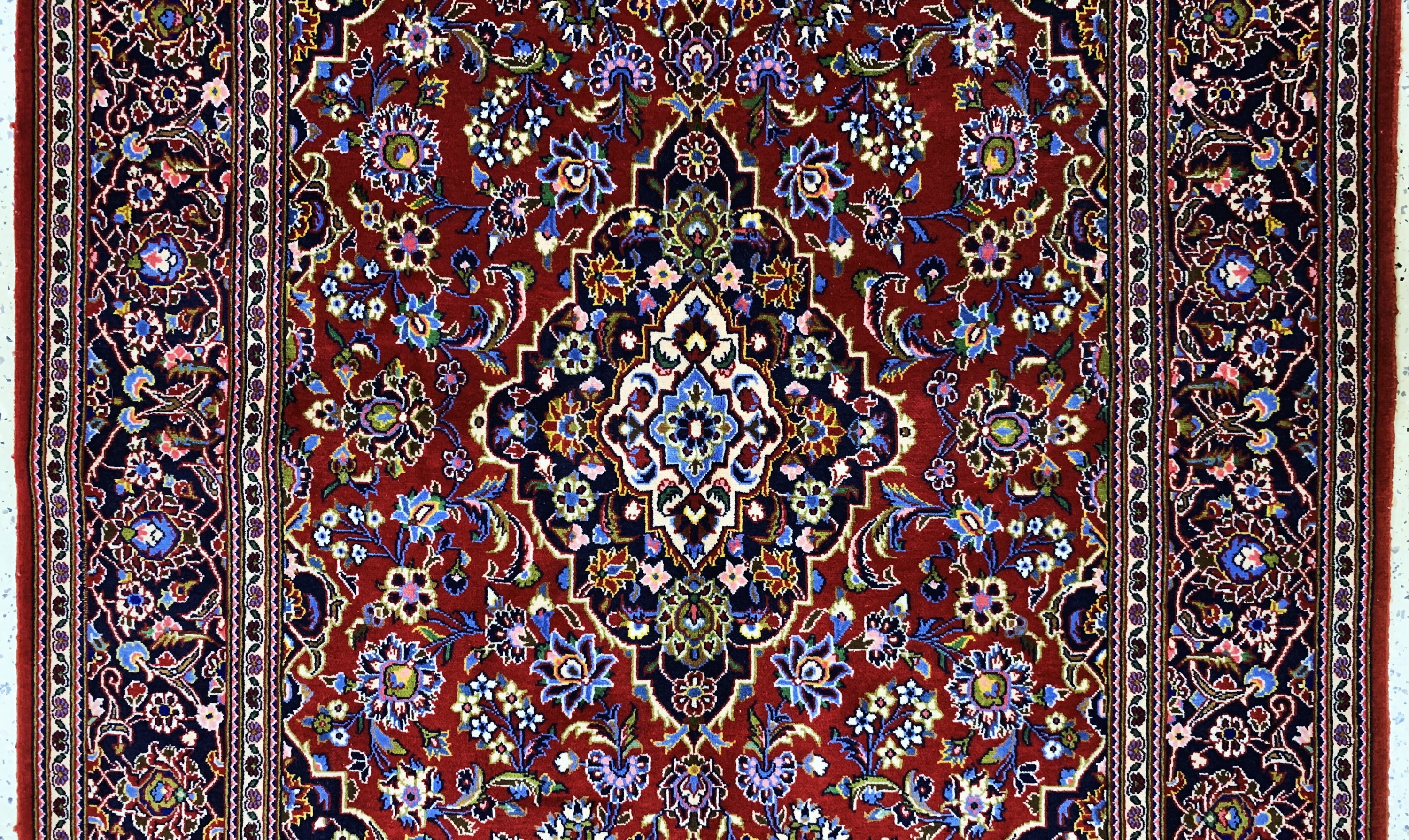 Detail b: Keschan Kork, Persien, Ende 20.Jhd, Korkwolle auf Baumwolle, ca. 213 x 140 cm, EHZ:(nahezu neuwertig)