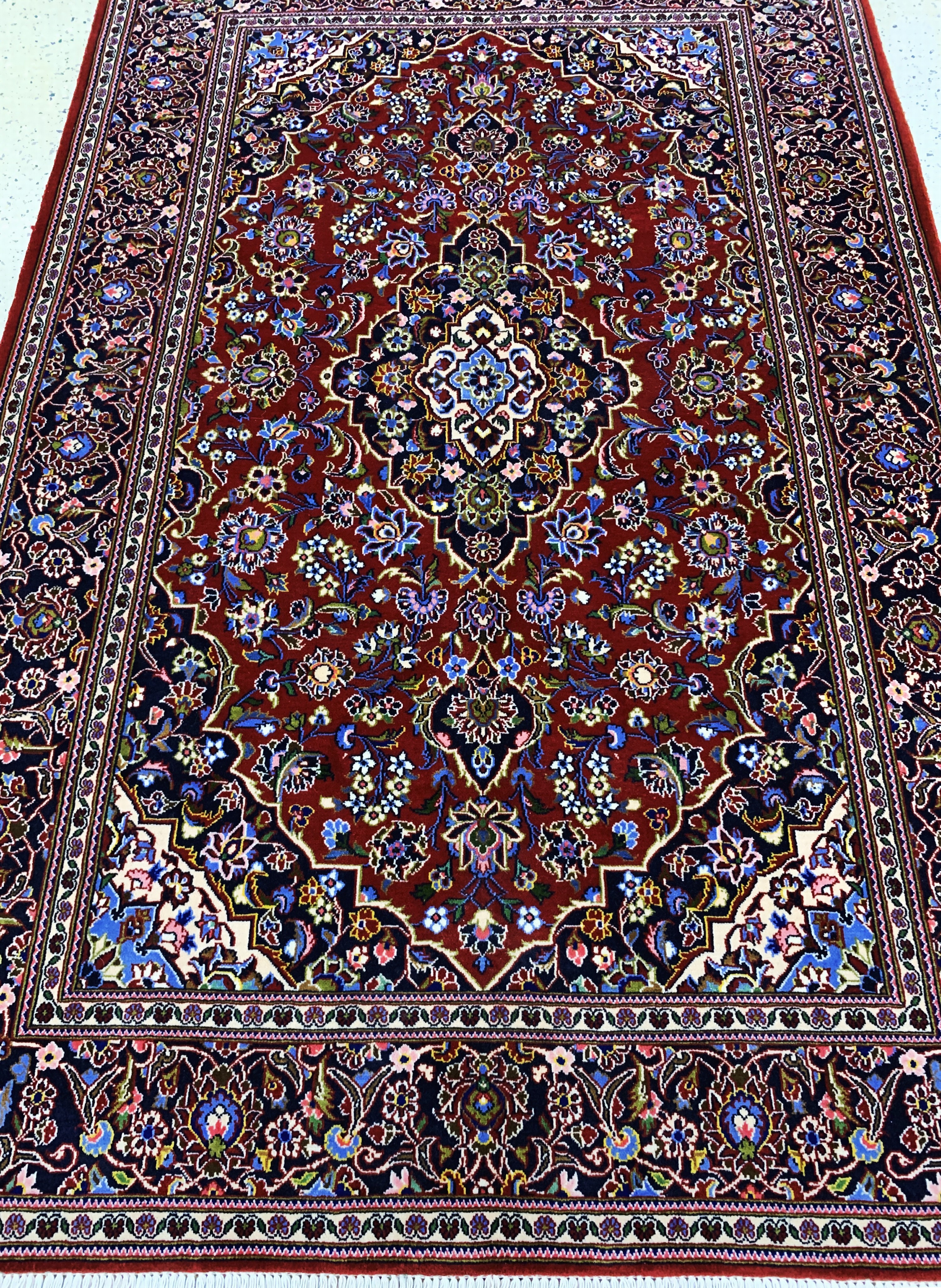 Detail d: Keschan Kork, Persien, Ende 20.Jhd, Korkwolle auf Baumwolle, ca. 213 x 140 cm, EHZ:(nahezu neuwertig)