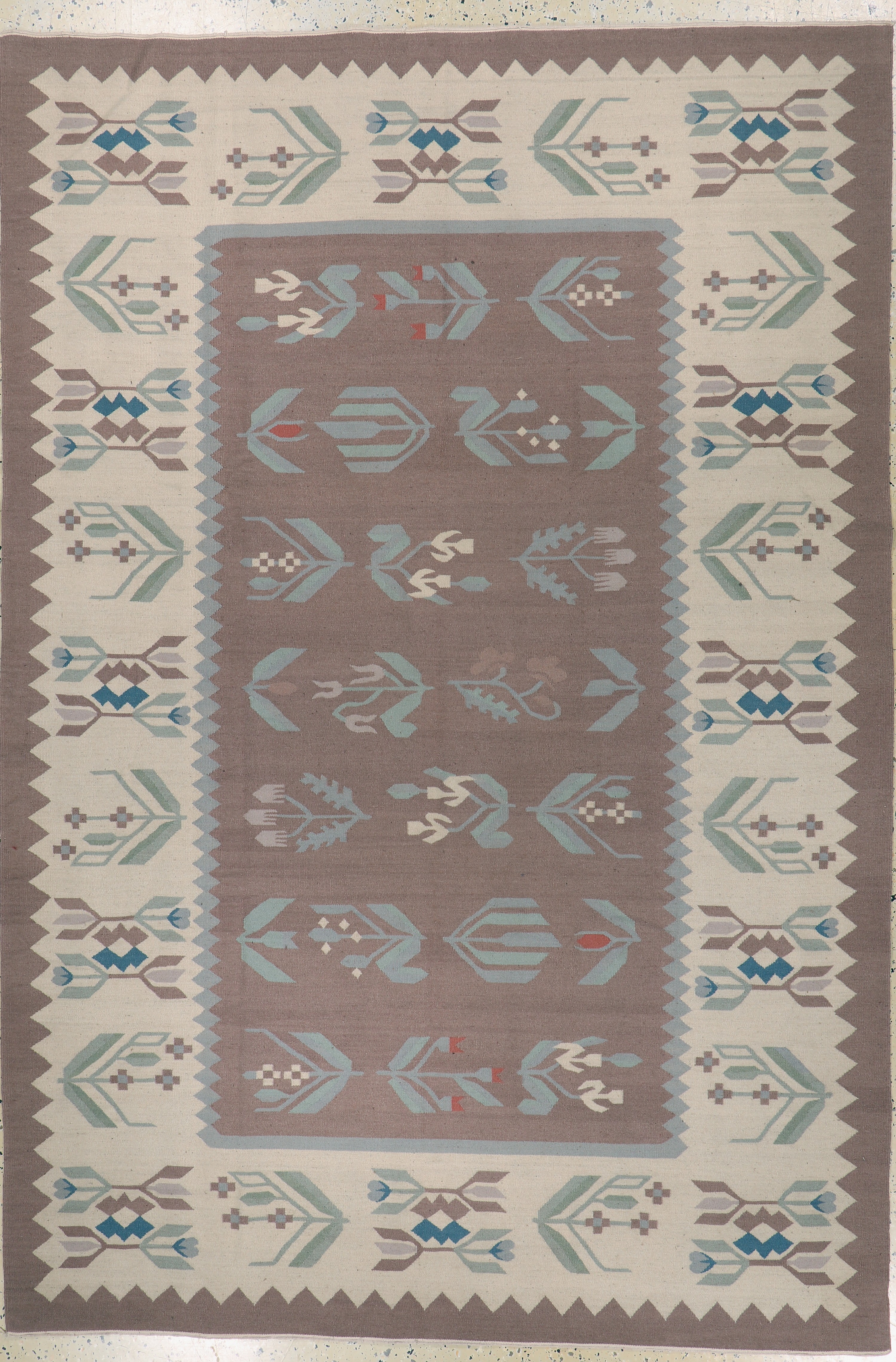 Image 27128635 - Balkan Kelim, Osteuropa, Ende 20.Jhd, Wolleauf Baumwolle, ca. 270 x 180 cm, EHZ: 1-2 ...