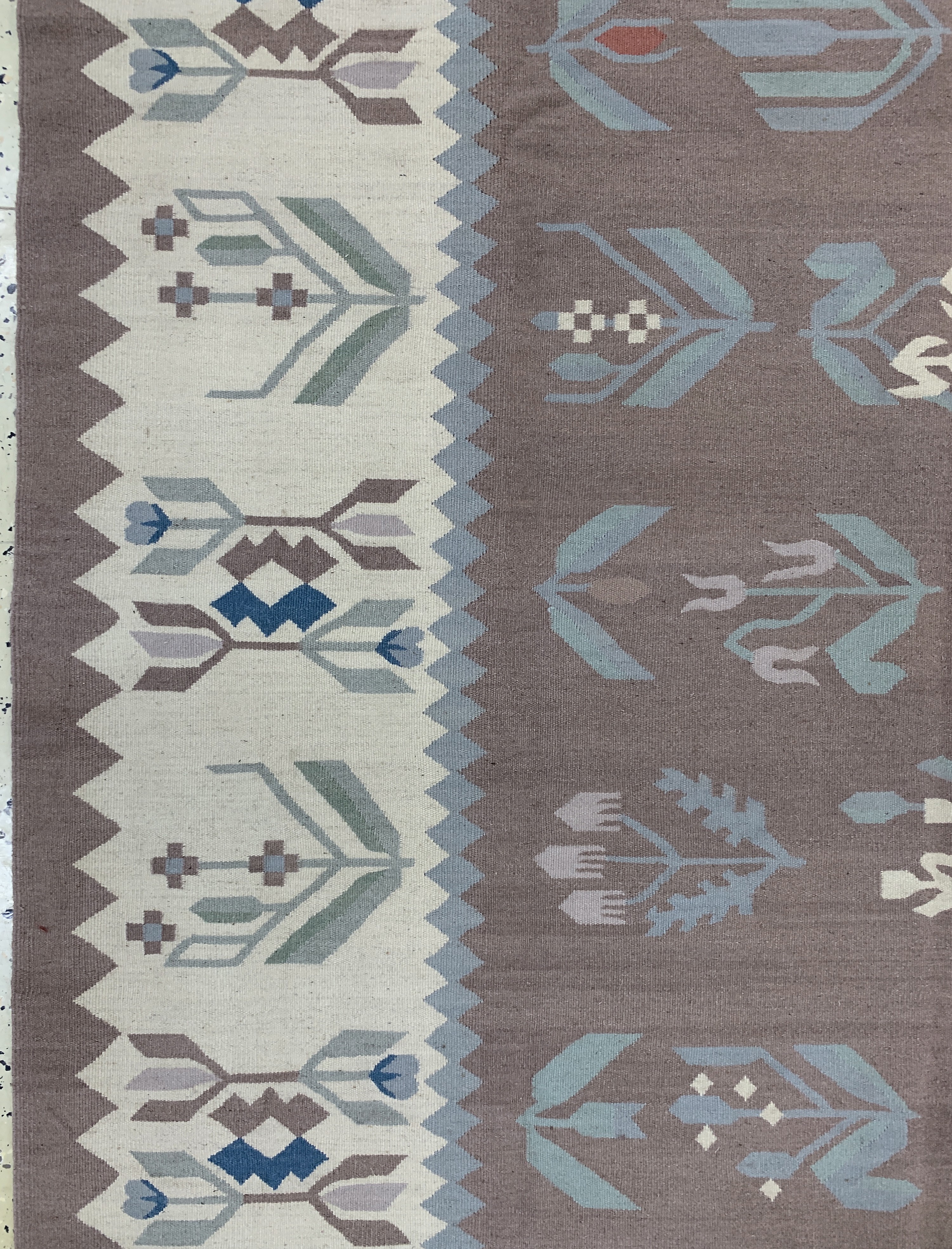 Detail c: Balkan Kelim, Osteuropa, Ende 20.Jhd, Wolleauf Baumwolle, ca. 270 x 180 cm, EHZ: 1-2