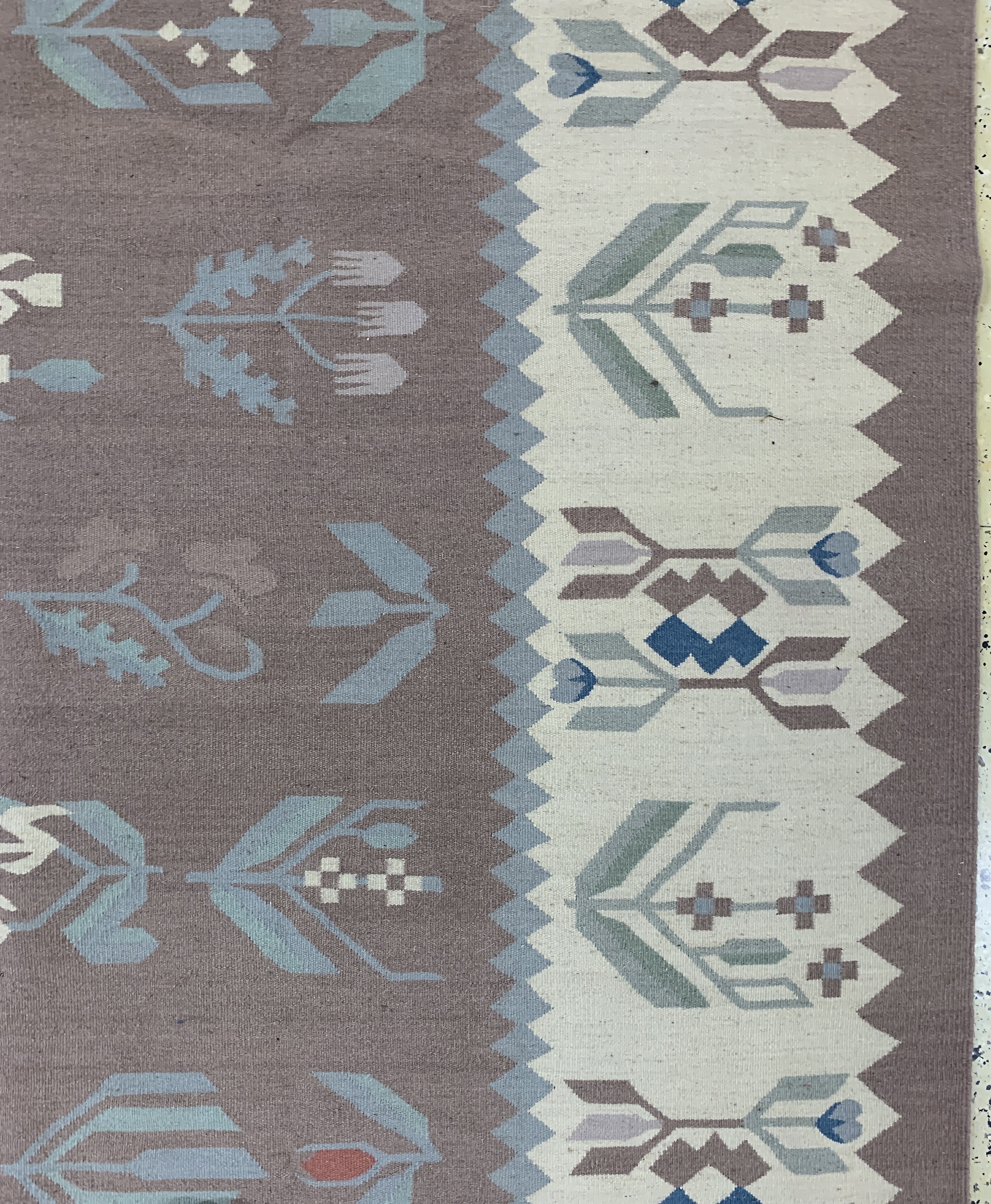 Detail d: Balkan Kelim, Osteuropa, Ende 20.Jhd, Wolleauf Baumwolle, ca. 270 x 180 cm, EHZ: 1-2