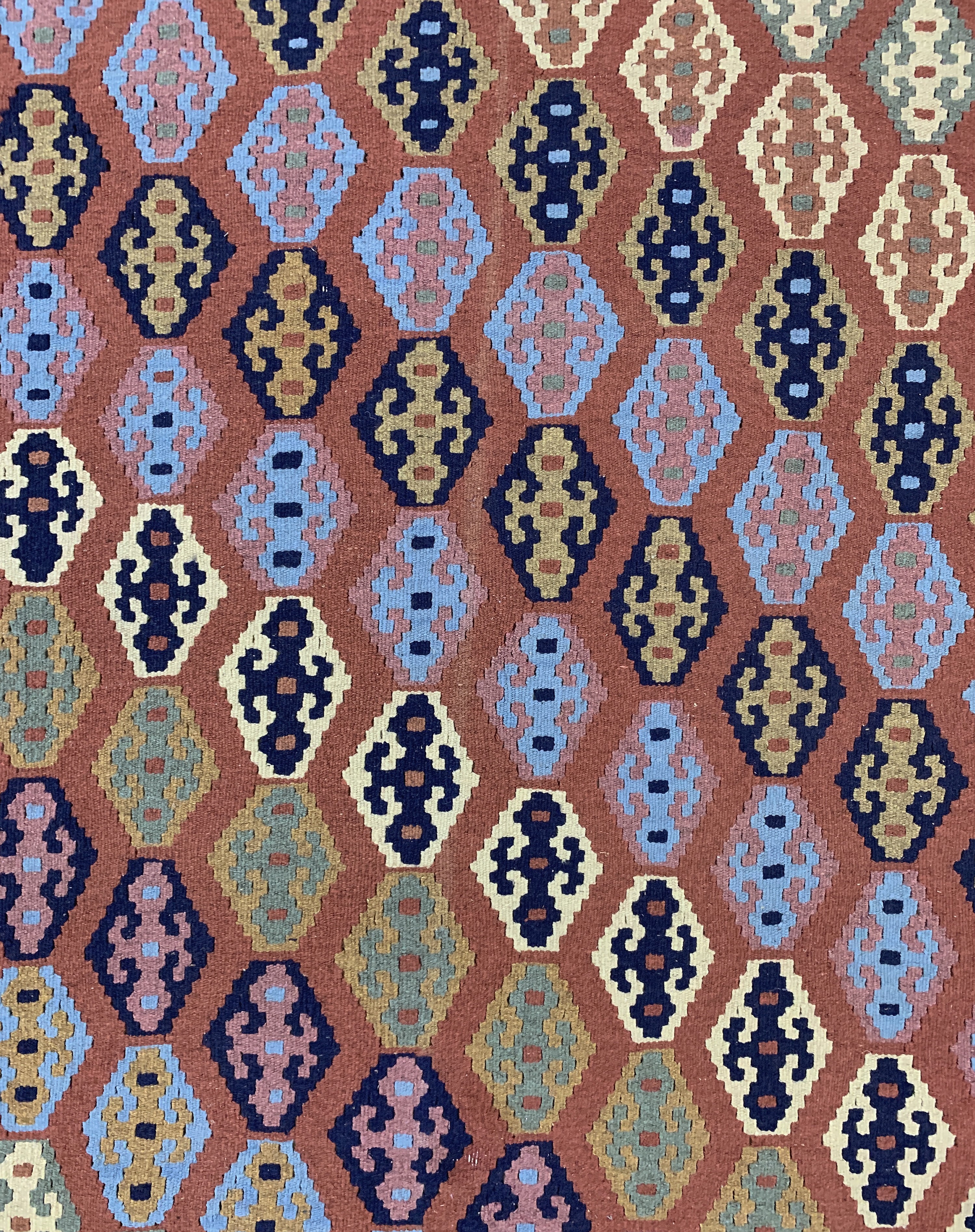 Detail d: Shahsawan Kelim, Persien, Ende 20.Jhd, Wolle auf Wolle, ca. 292 x 195 cm, EHZ:(nahezuneuwertig)