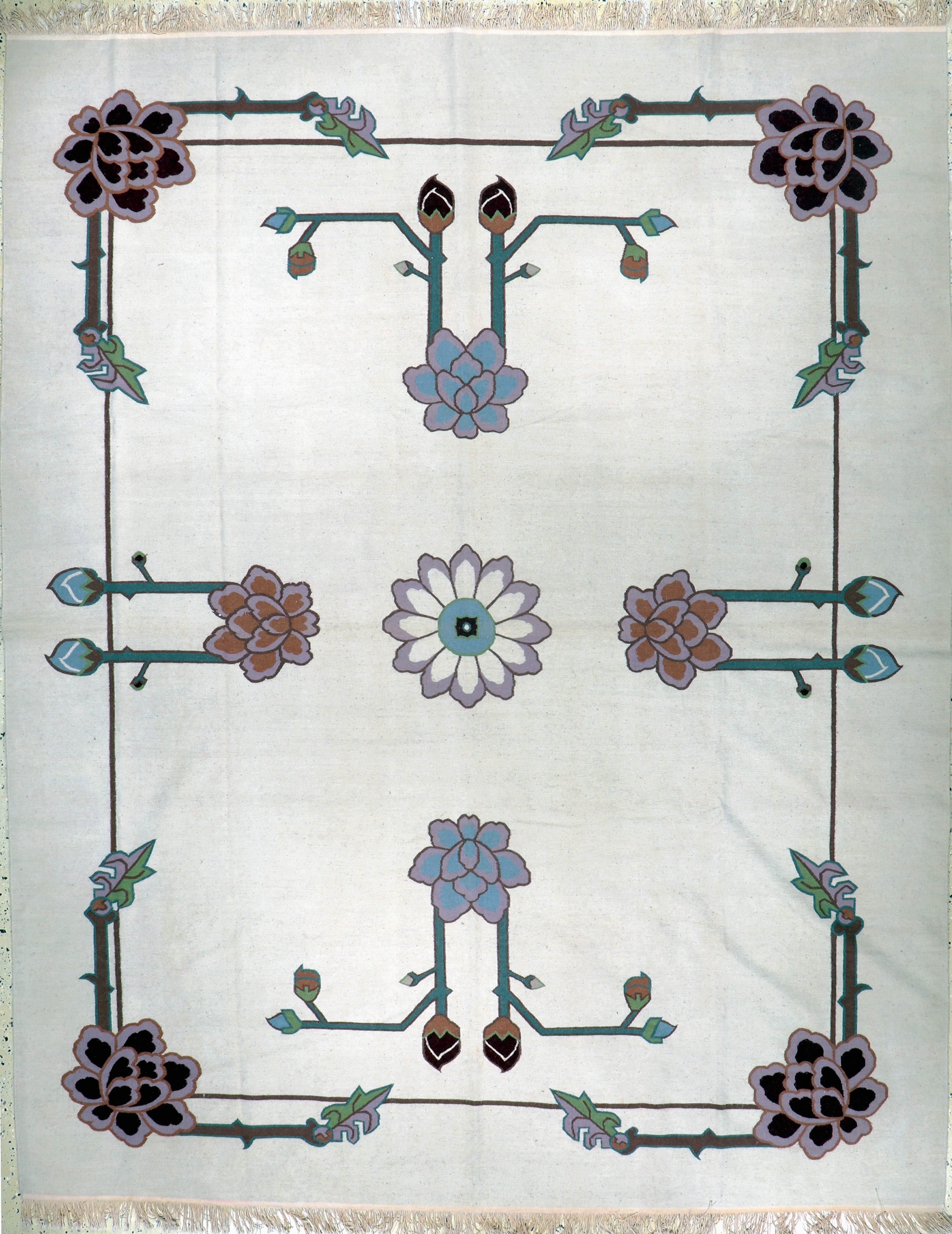 Image 27128637 - Balkan Kelim, Osteuropa, Ende 20.Jhd, Wolleauf Baumwolle, ca. 312 x 250 cm, EHZ: 1-2 ...