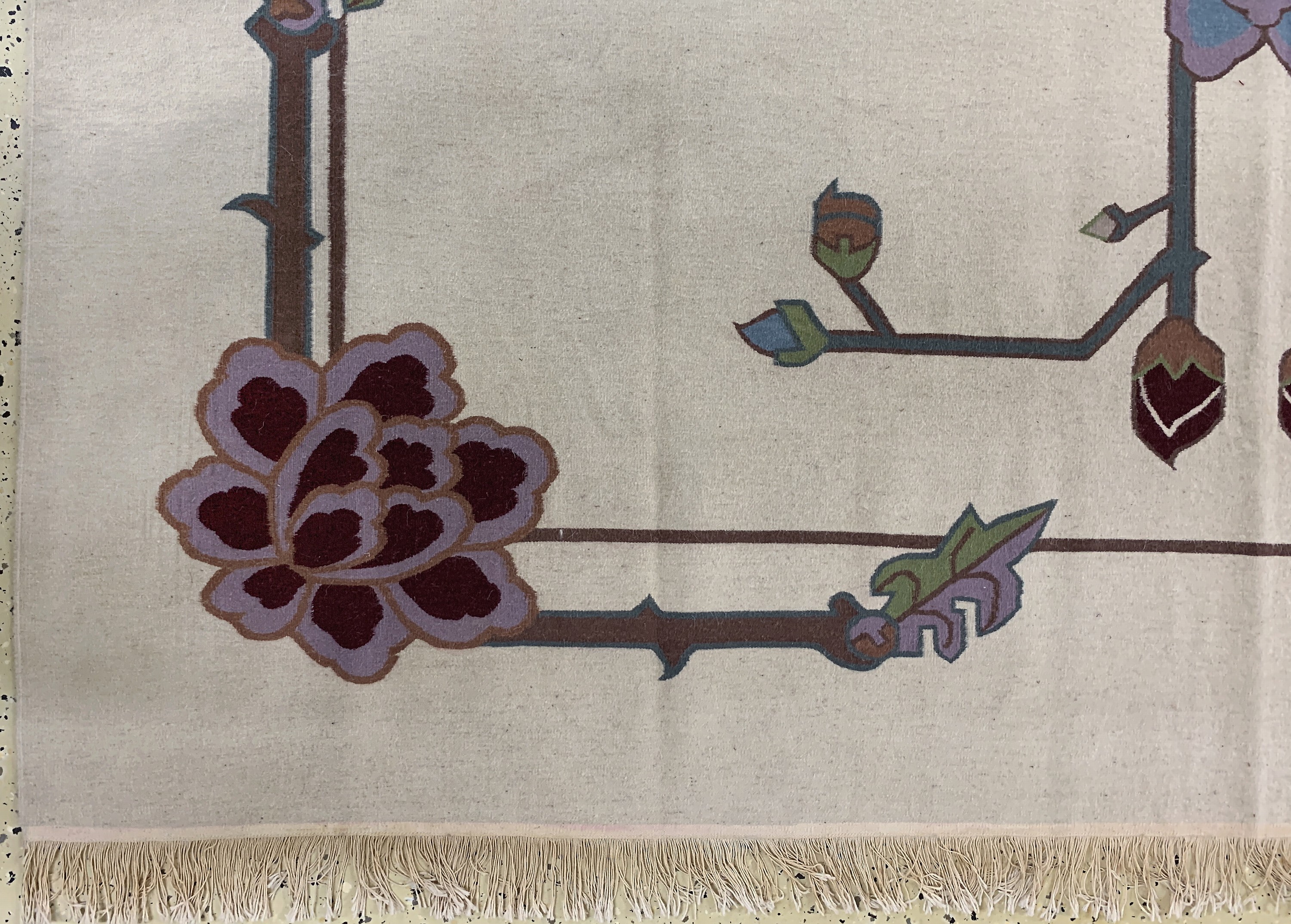 Detail b: Balkan Kelim, Osteuropa, Ende 20.Jhd, Wolleauf Baumwolle, ca. 312 x 250 cm, EHZ: 1-2
