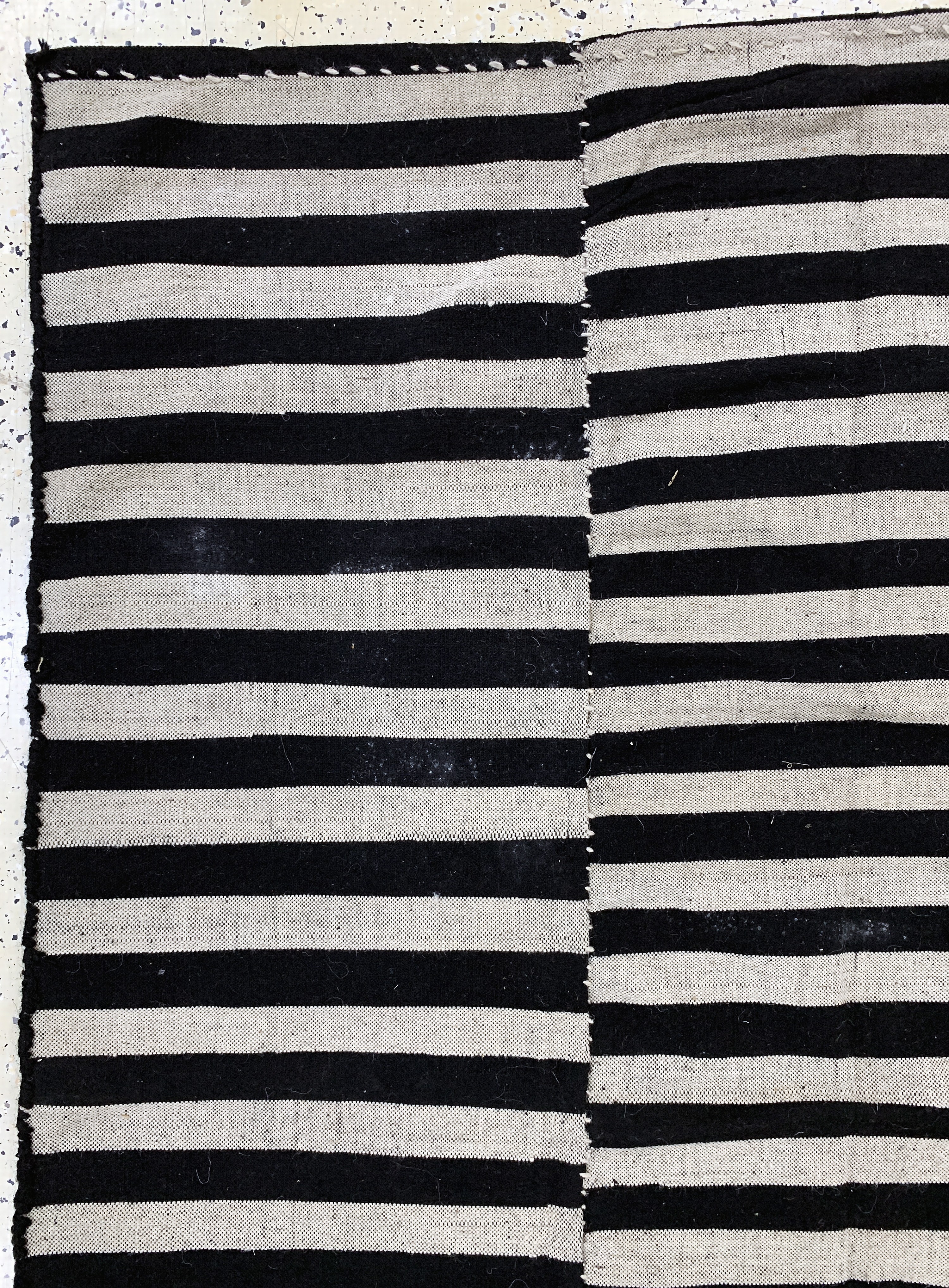 Detail e: Mazandaran Kelim(3 Bahnig), Persien, Mitte 20.Jhd, Wolle auf Wolle, ca. 375 x 160 cm, EHZ: 2