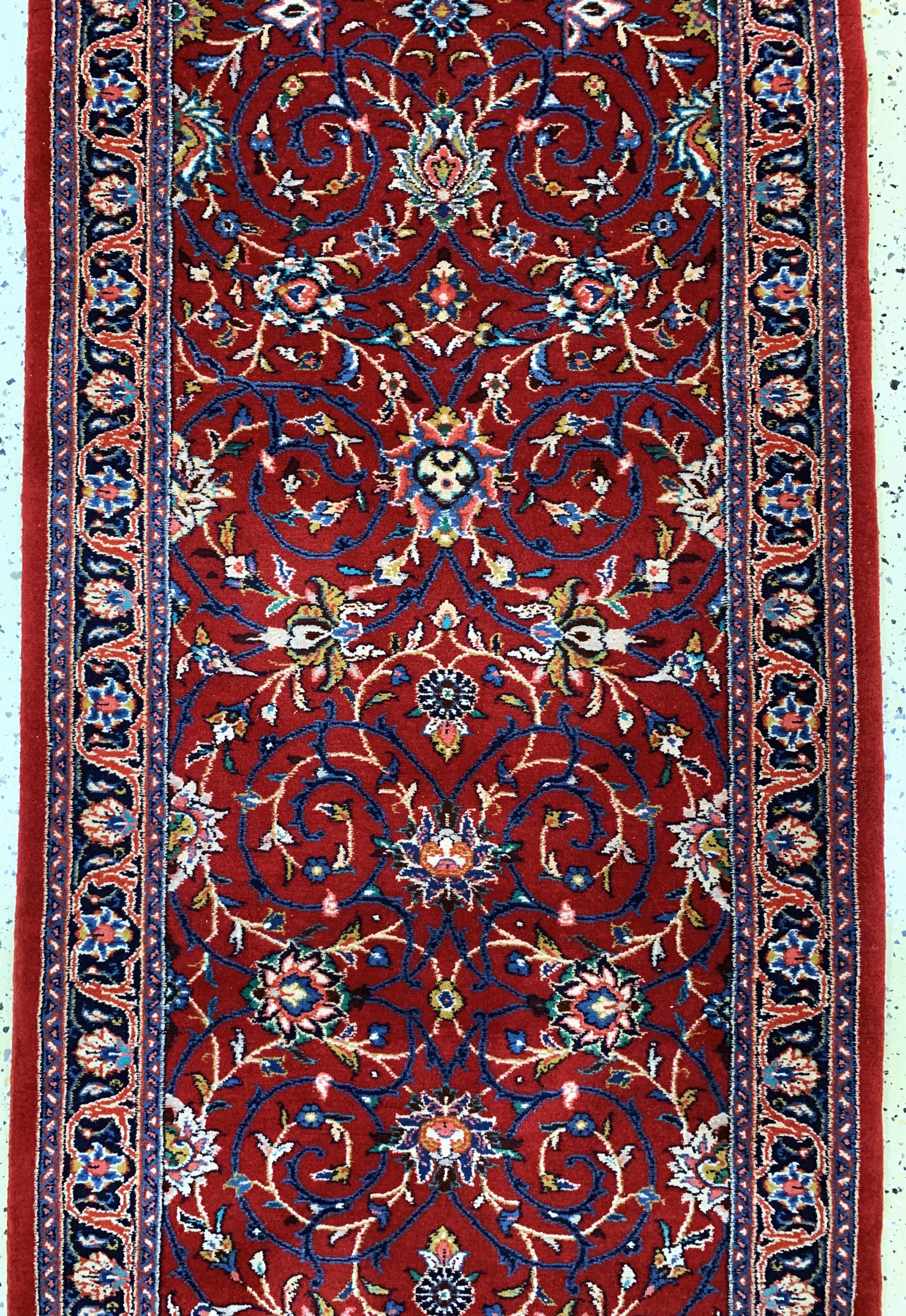 Detail d: Sarogh, Persien, Ende 20.Jhd, Wolle auf Baumwolle, ca. 435 x 85 cm, EHZ: 1-2
