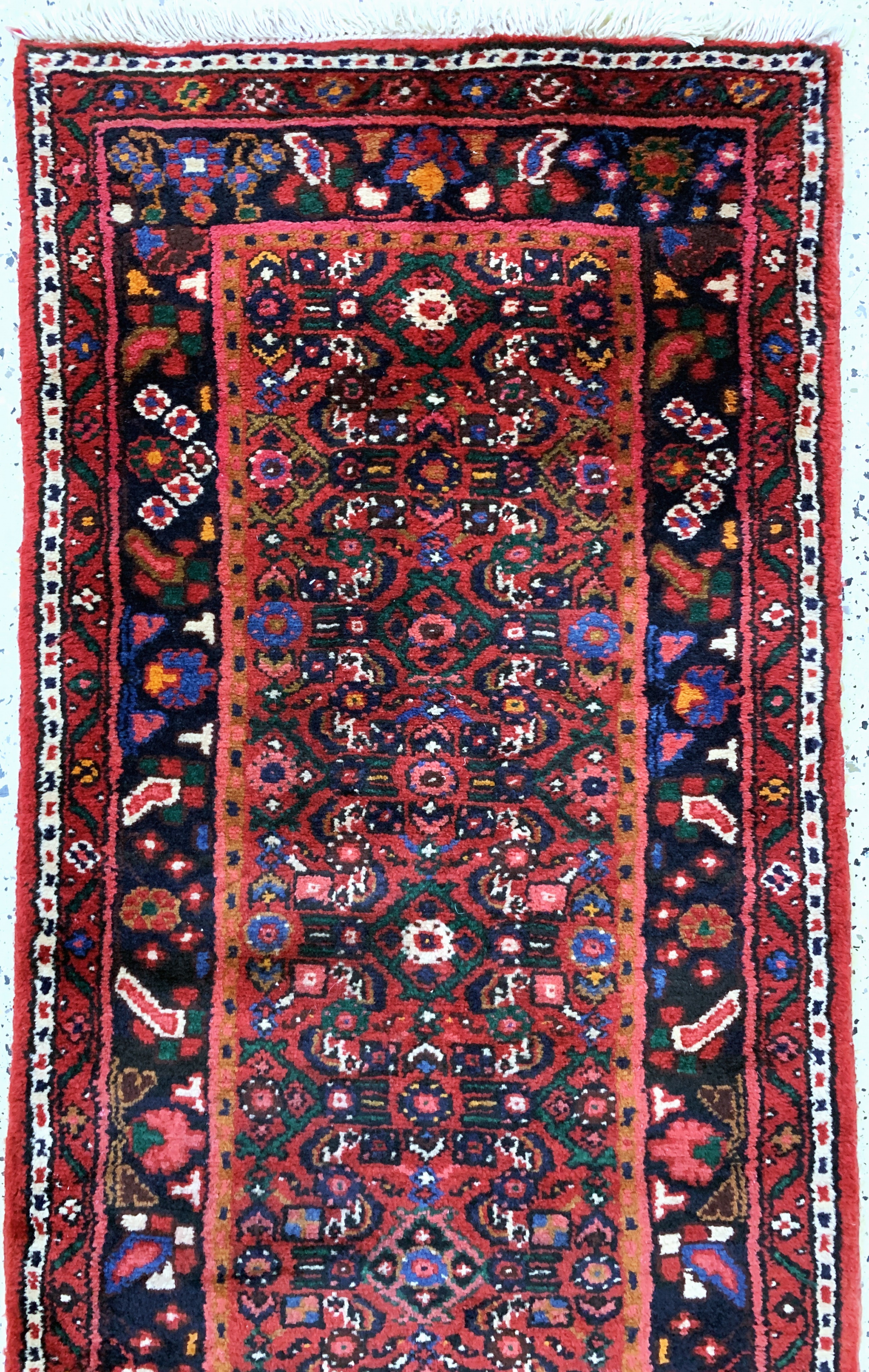 Detail a: Hosseinabad, Persien, Mitte 20.Jhd, Wolle auf Baumwolle, ca. 437 x 75 cm, EHZ: 2