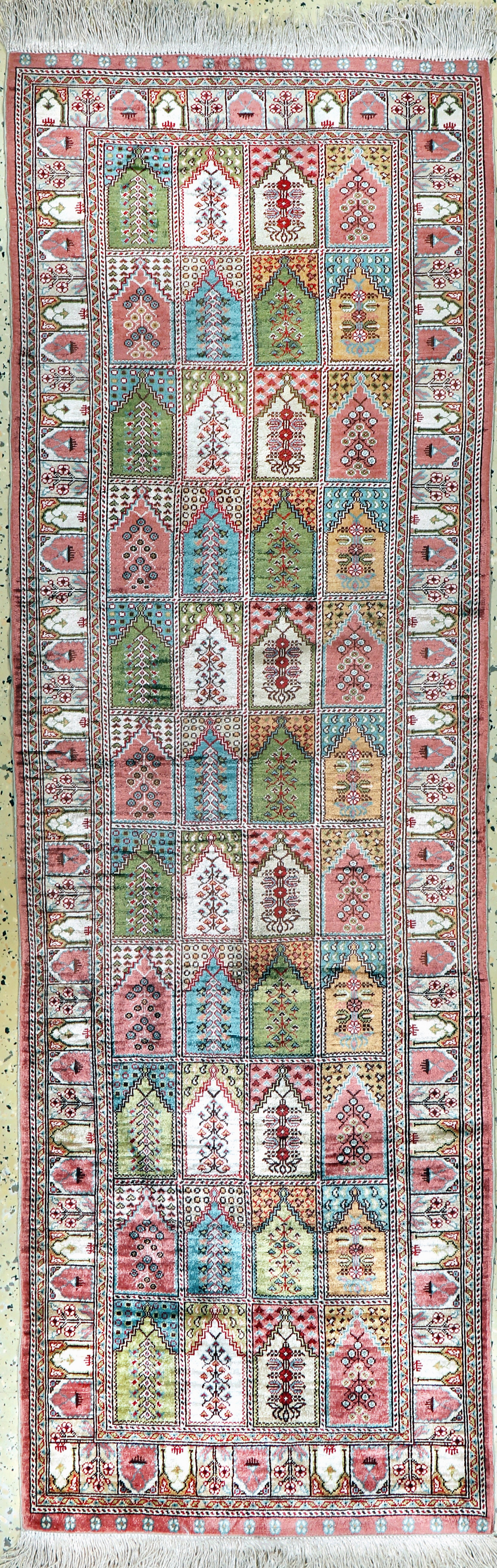 Image 27128643 - Seiden Kayseri, Türkei, Mitte 20.Jhd, reineNaturseide, ca. 165 x 62 cm, EHZ: 1-2 ...