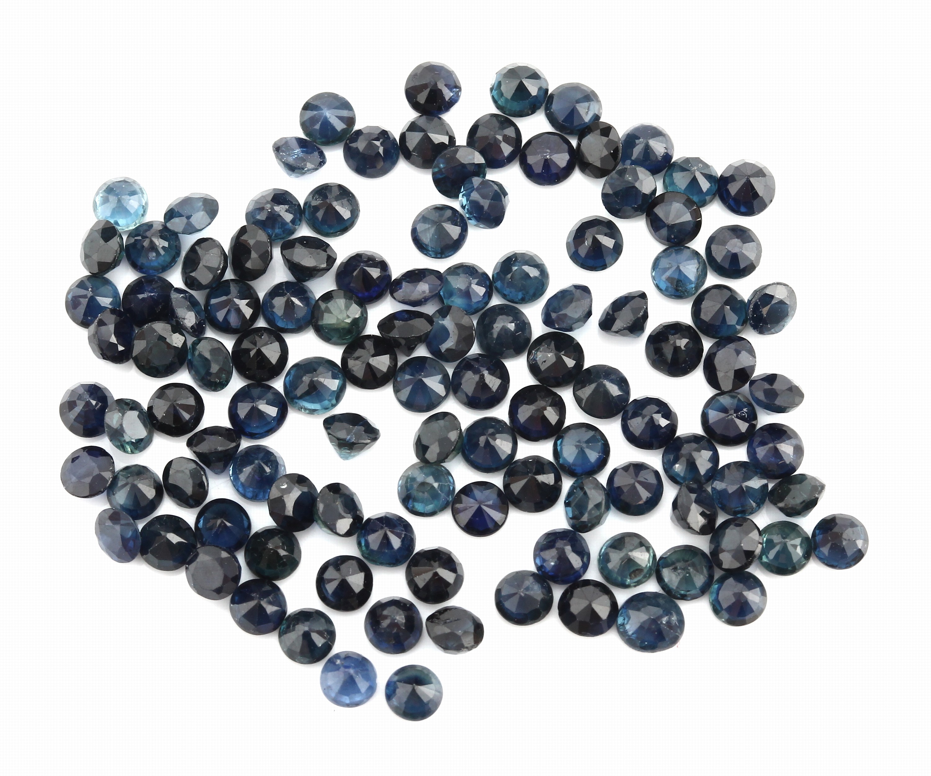 Image 27128667 - Lot lose Saphire zus. ca. 21.11 ct, rundfacett. in versch. Größen und ...