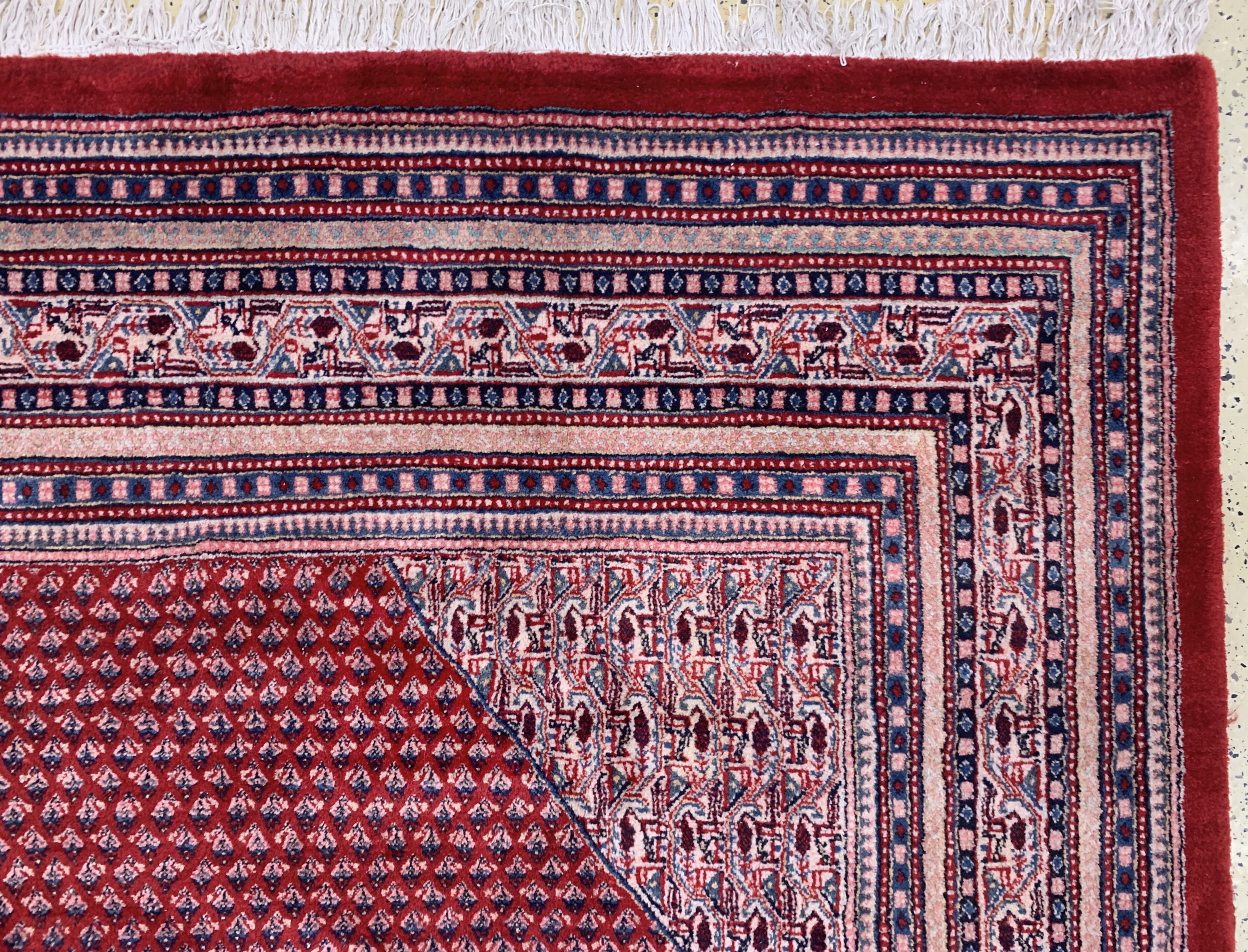 Detail f: Sarogh Mir, Persien, Mitte 20.Jhd, Wolle auf Baumwolle, ca. 450 x 319 cm, leicht verblasst, EHZ: 1-2