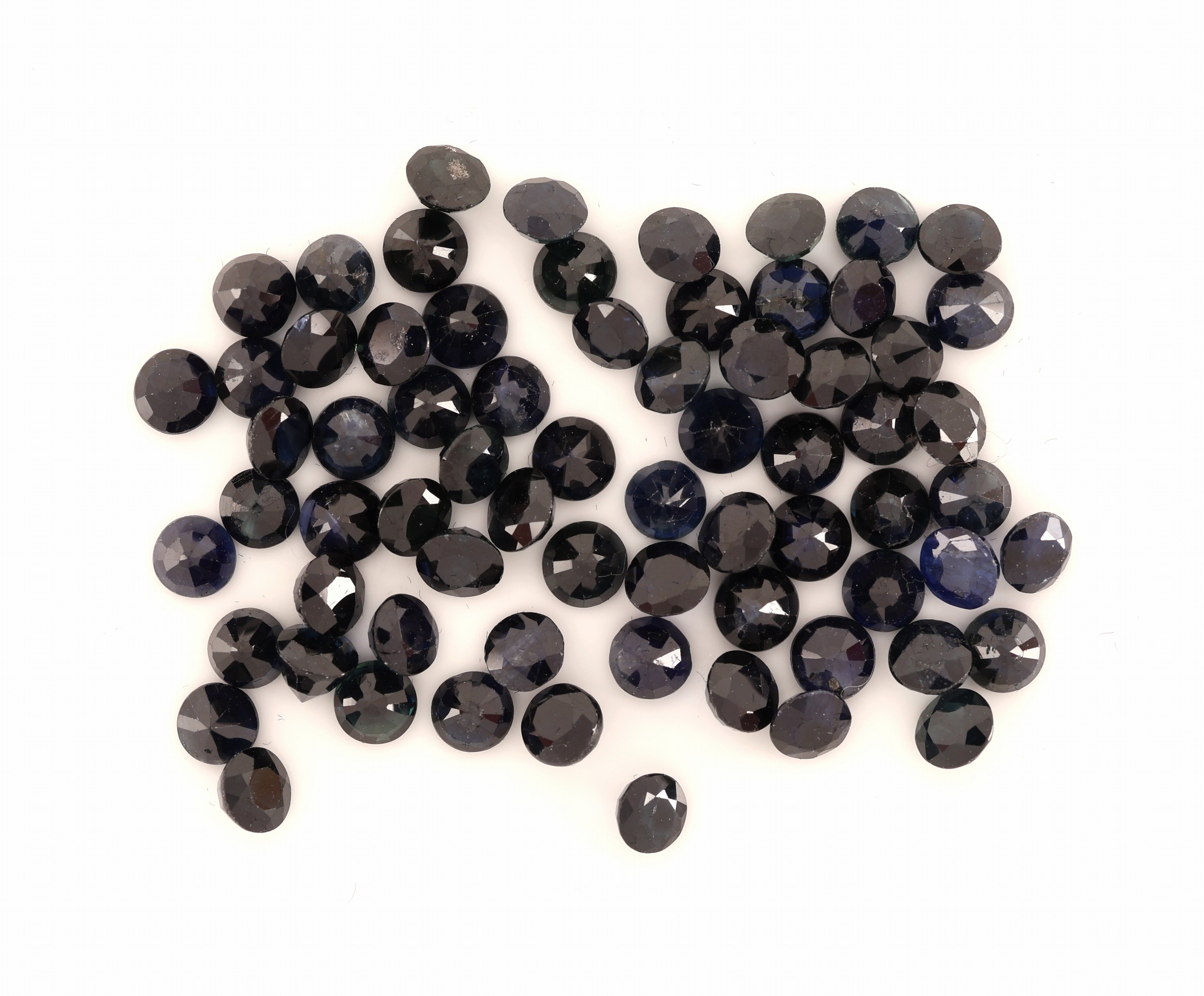 Image 27128678 - Lot lose Saphire zus. ca. 20.76 ct, rundfacett. in versch. Größen und Farbnuancen