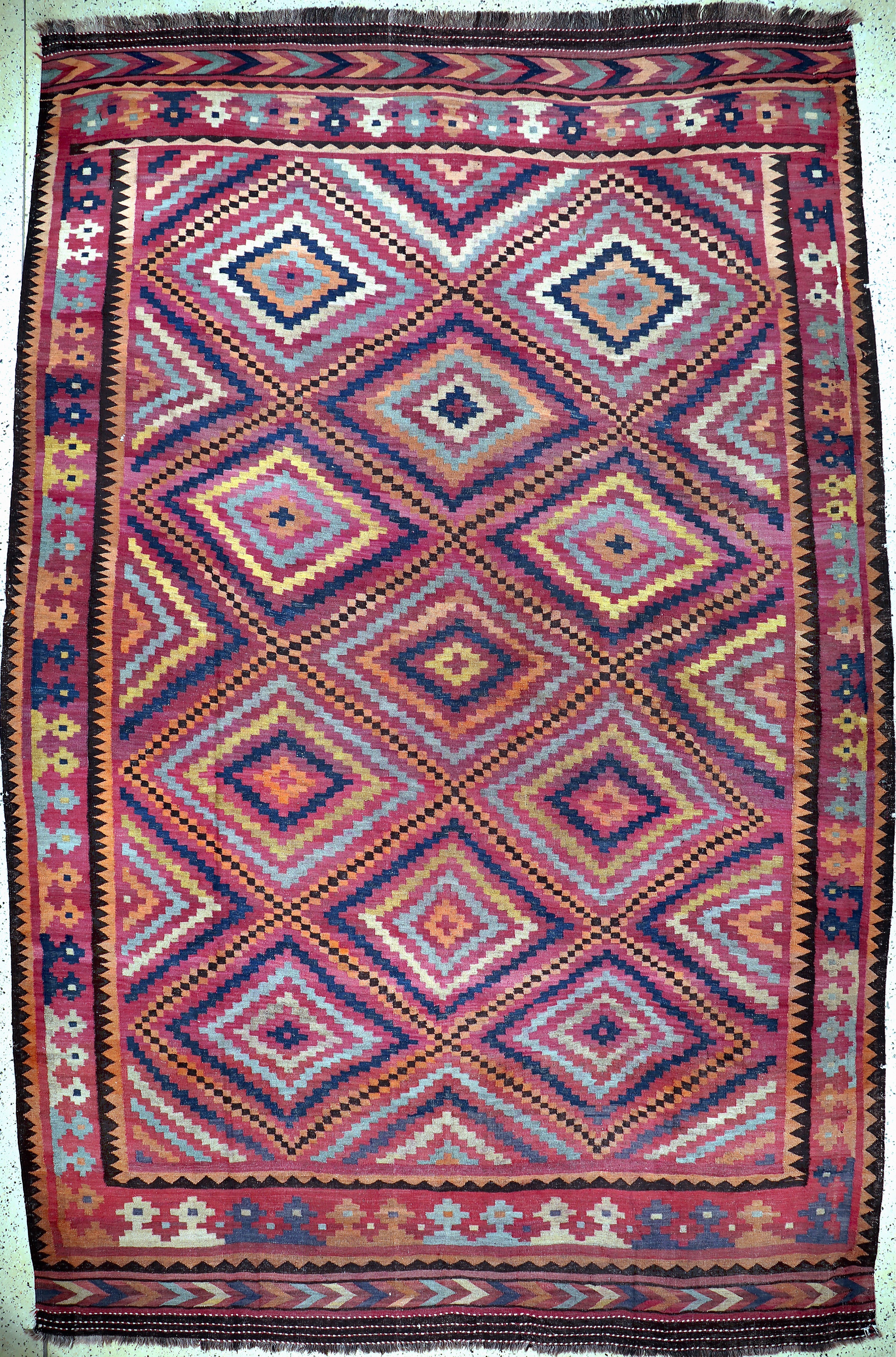 Image 27128679 - Maymaneh Kelim, Afghanistan, Anfang 20.Jhd,Wolle auf Wolle, ca. 420 x 274 cm, EHZ: 2 ...